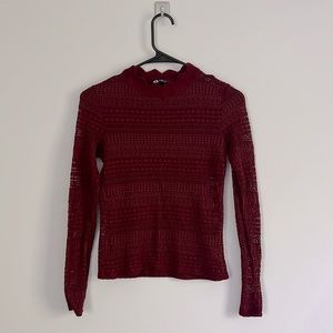 Zara Long Sleeve Crochet Top